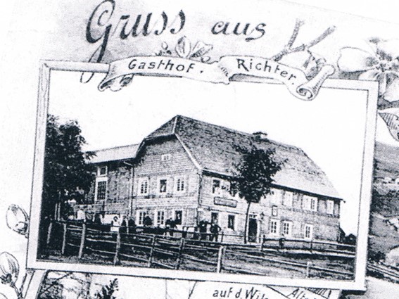 Gasthof der Witwe Richter 1898 im Gebäude von Essfeld